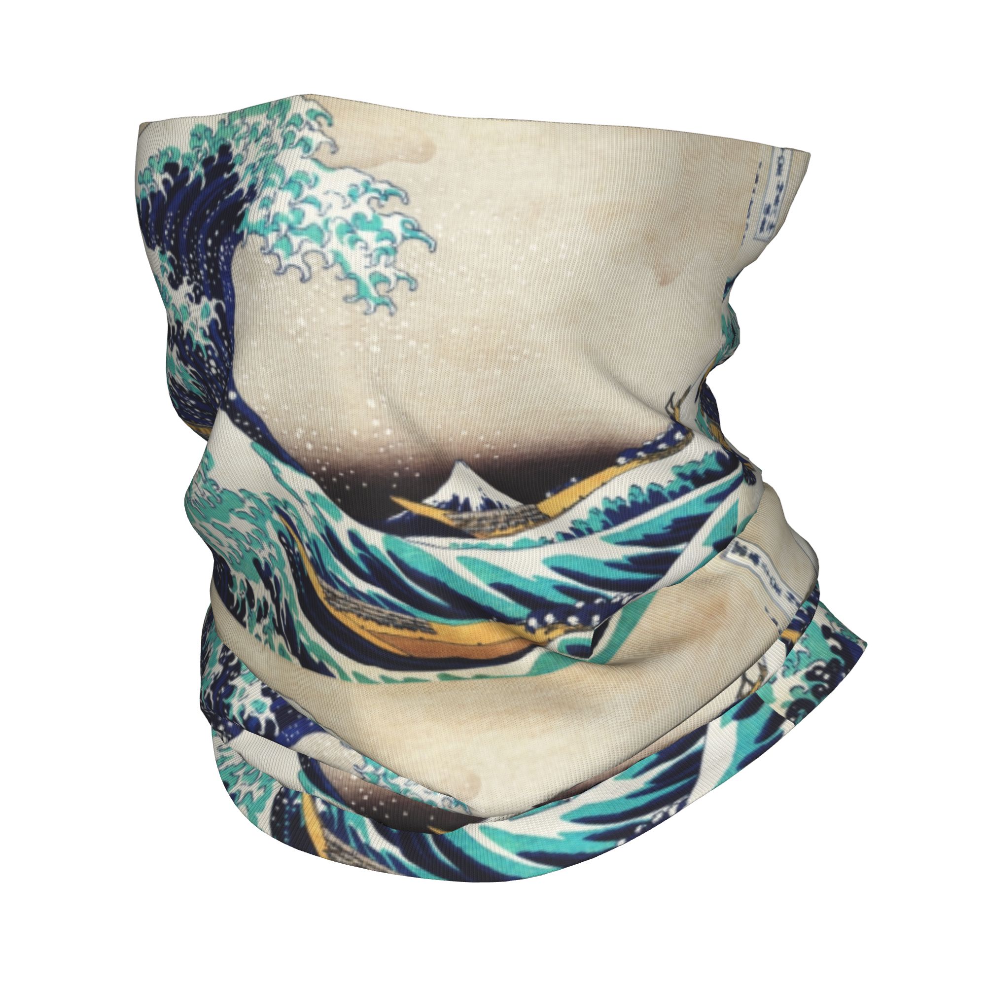 Neck Gaiter Fleece - Kanagawa'daki Büyük Dalga Kışlık Baş Bandı