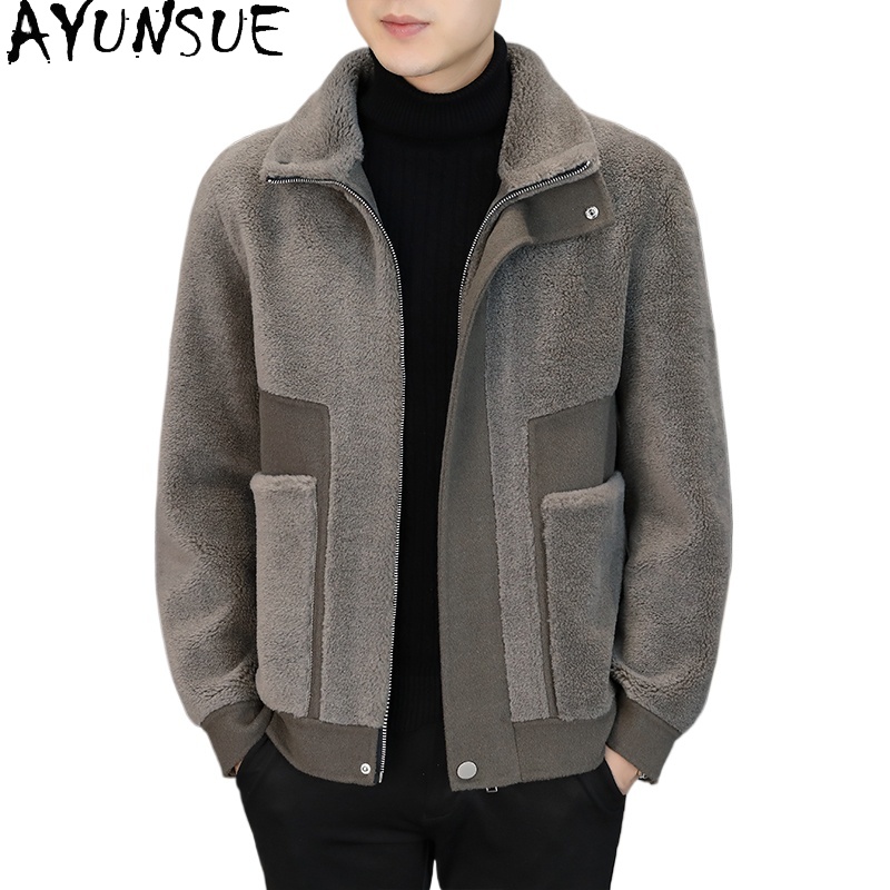 Winter Clothing Men Style - AYUNSUE Kış % 100% Yün Palto
