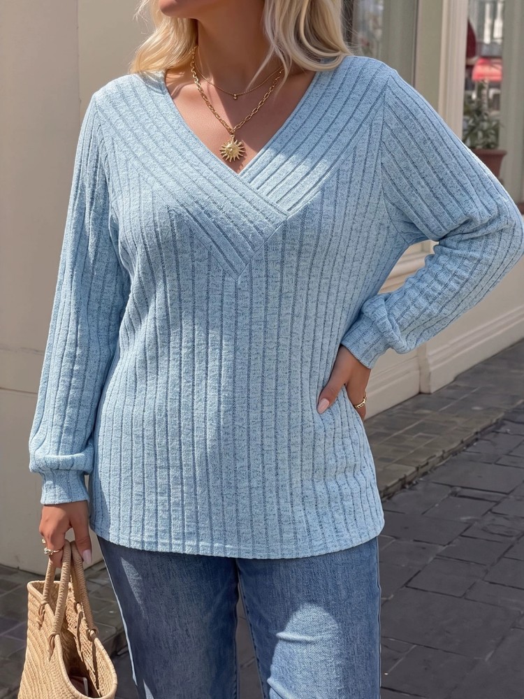 Winter Clothing For Plus Size Women - Kadın Artı Boyutu L-3XL Rahat Örme