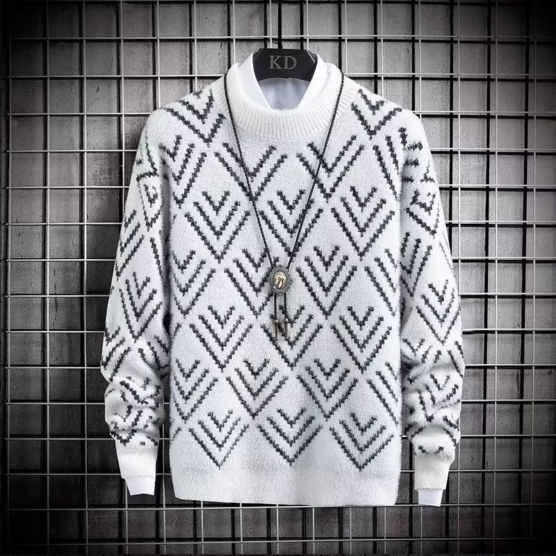Winter Clothing Men Style - Sonbahar kış erkek kazak peluş sıcak