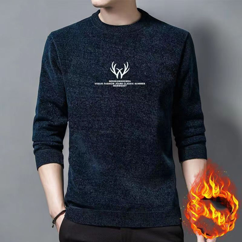 Winter Clothing Men Style - Sonbahar kış yuvarlak boyun erkek giyim