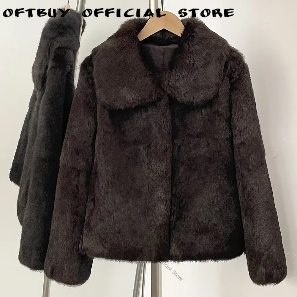Winter Clothing Wholesale - Gerçek Tüylü Kısa Ceket, Doğal Tavşan