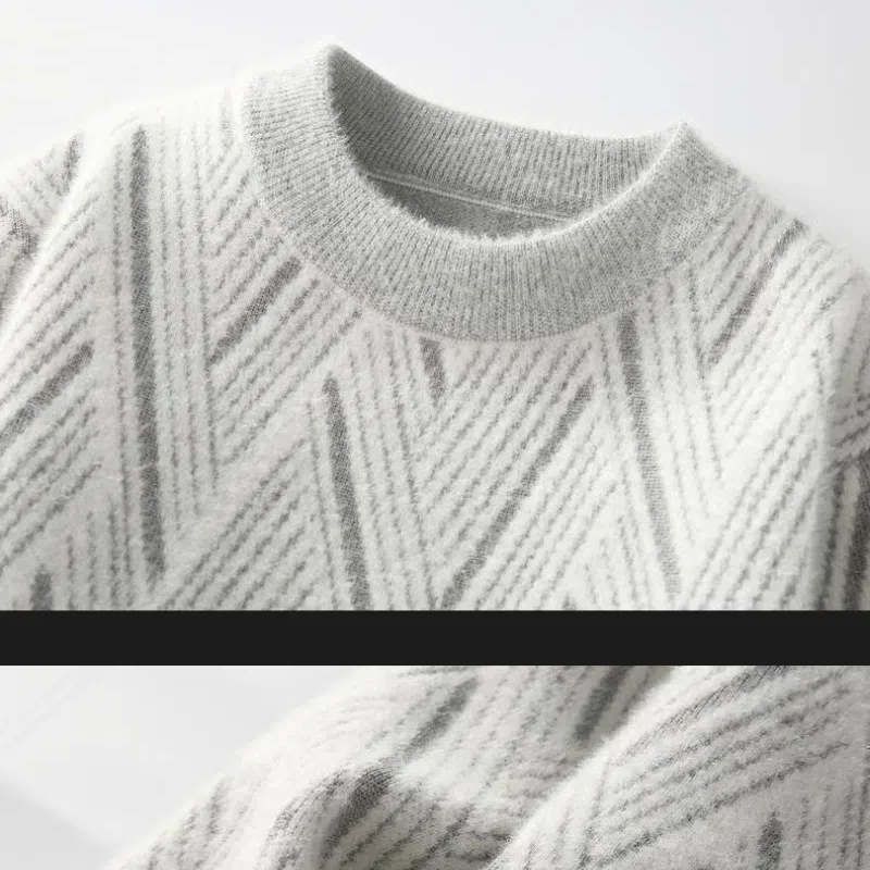 Sonbahar Kış Ekip Boyun Çizgil - Winter Clothing Men Style incelemesi ve fiyatı