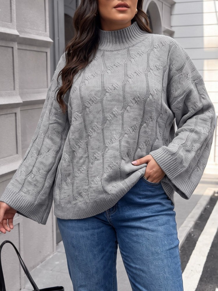 Kadın Artı Boyutu Rahat Örme K - Winter Clothing For Plus Size Women incelemesi ve fiyatı