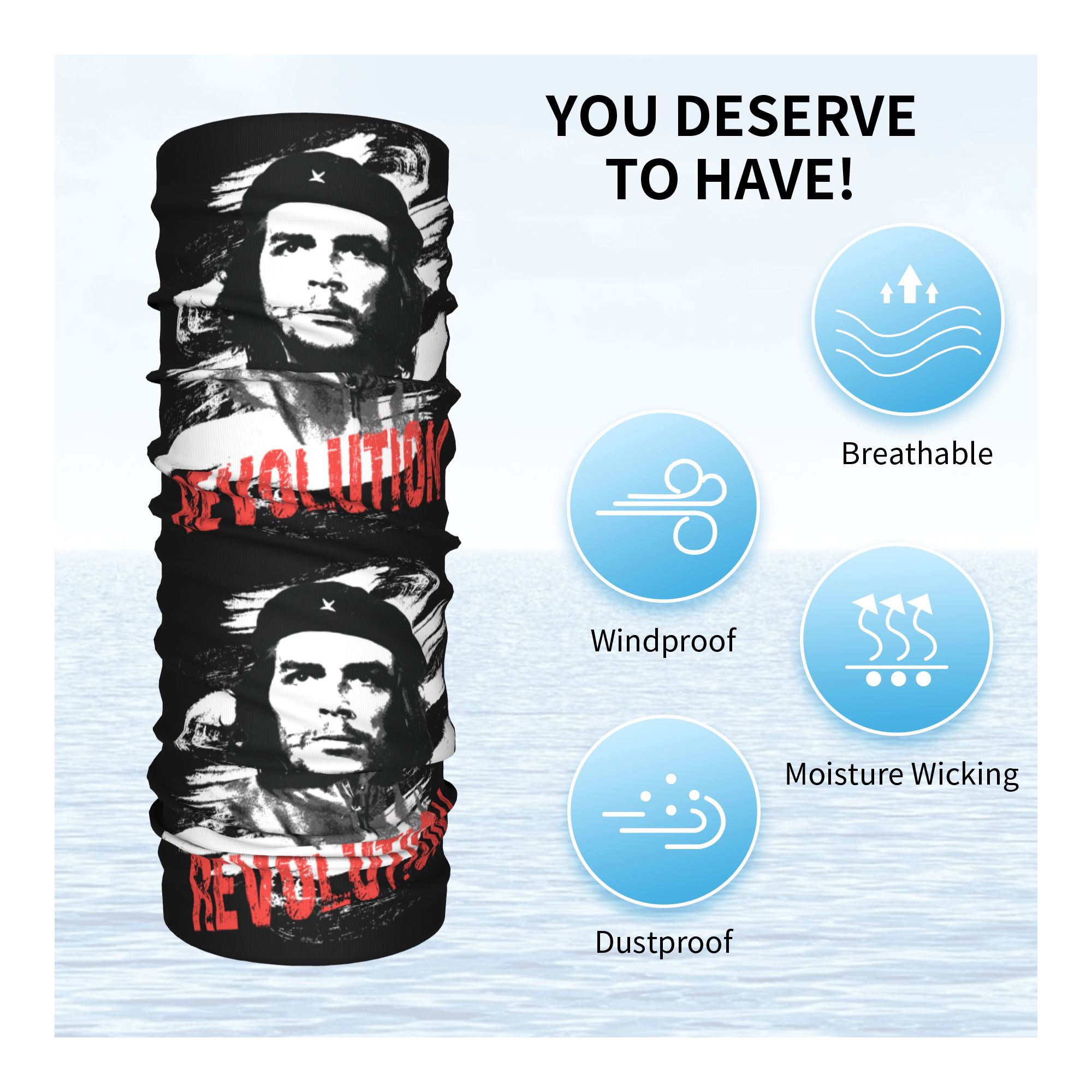 Özel Che Guevara Devrim Bandan - Neck Gaiter Fleece incelemesi ve fiyatı