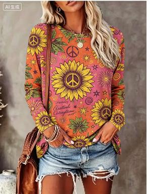 Kadın Uzun Kollu Tişört Hippi  - Winter Clothing For Women incelemesi ve fiyatı