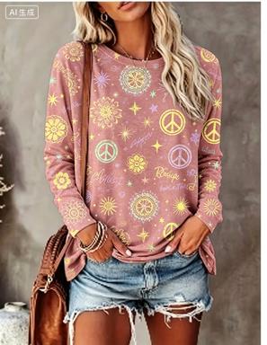 Kadın Uzun Kollu Tişört Hippi  - Winter Clothing For Women incelemesi ve fiyatı