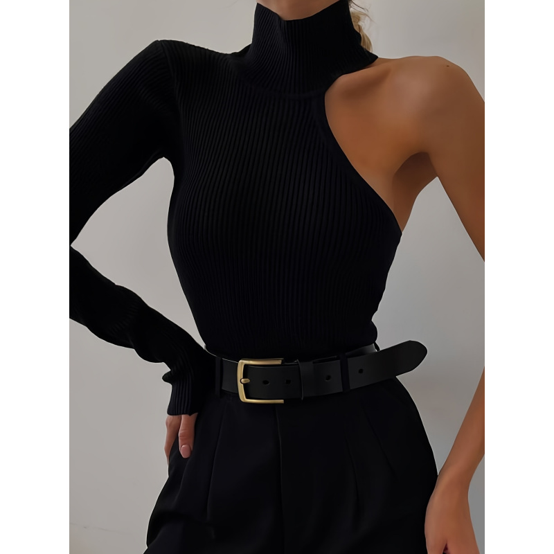 Düz Asimetrik Tek Omuzlu Nervü - Winter Clothing For Women incelemesi ve fiyatı
