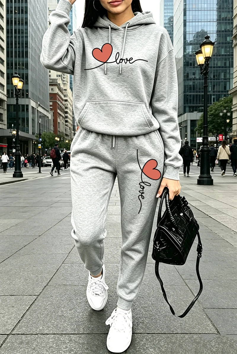 Kadın Eşofman Takımı Baskılı G - Winter Clothing For Women incelemesi ve fiyatı